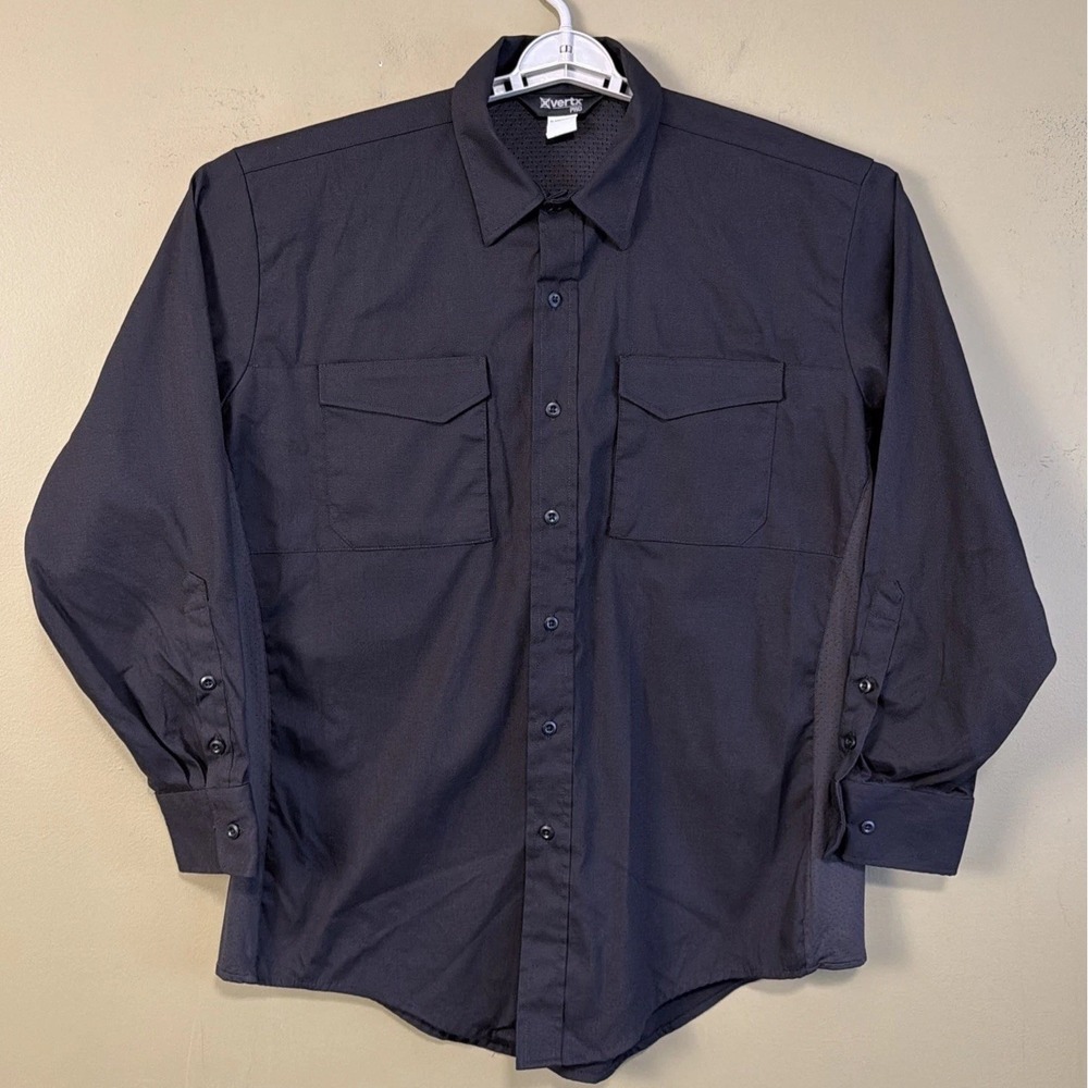 Vertx Phantom LT Tactical Long Sleeve Shirt XL Regular Navy Black VTX8120
